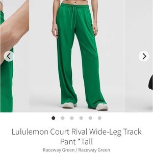 Lululemon Court Rival Wide-Leg Track Pant *Tall